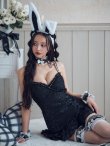 画像28: 【即日発送！】【ハロウィン】 総レースバニーミニマーメイドワンピ【コスプレ6点セット】【XS-Lサイズ/3カラー】[YMT] (28)