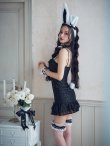 画像25: 【即日発送！】【ハロウィン】 総レースバニーミニマーメイドワンピ【コスプレ6点セット】【XS-Lサイズ/3カラー】[YMT] (25)