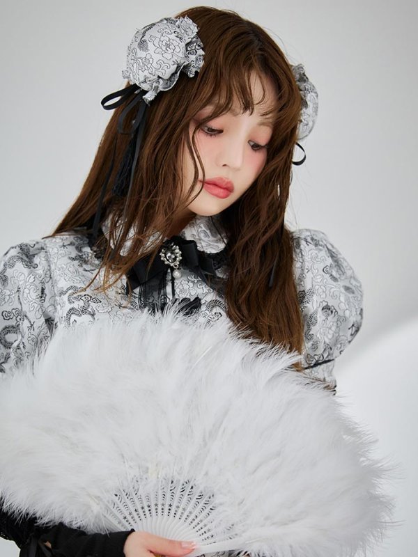 画像21: 【ハロウィン】アームウォーマー付きフレアスカートチャイナ 【コスプレ5点セット】 【S-XLサイズ/4カラー】[HC03] (21)