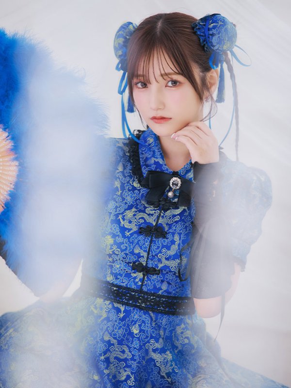 画像11: 【ハロウィン】アームウォーマー付きフレアスカートチャイナ 【コスプレ5点セット】 【S-XLサイズ/４カラー】[HC03] (11)