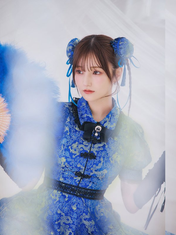 画像12: 【ハロウィン】アームウォーマー付きフレアスカートチャイナ 【コスプレ5点セット】 【S-XLサイズ/４カラー】[HC03] (12)