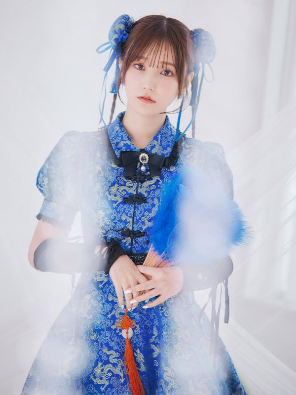 画像16: 【ハロウィン】アームウォーマー付きフレアスカートチャイナ 【コスプレ5点セット】 【S-XLサイズ/４カラー】[HC03] (16)