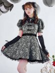 画像1: 【即日発送！】【ハロウィン】アームウォーマー付きフレアスカートチャイナ 【コスプレ点セット】 【S-XLサイズ/２カラー】(SE01YN)[YMT] (1)