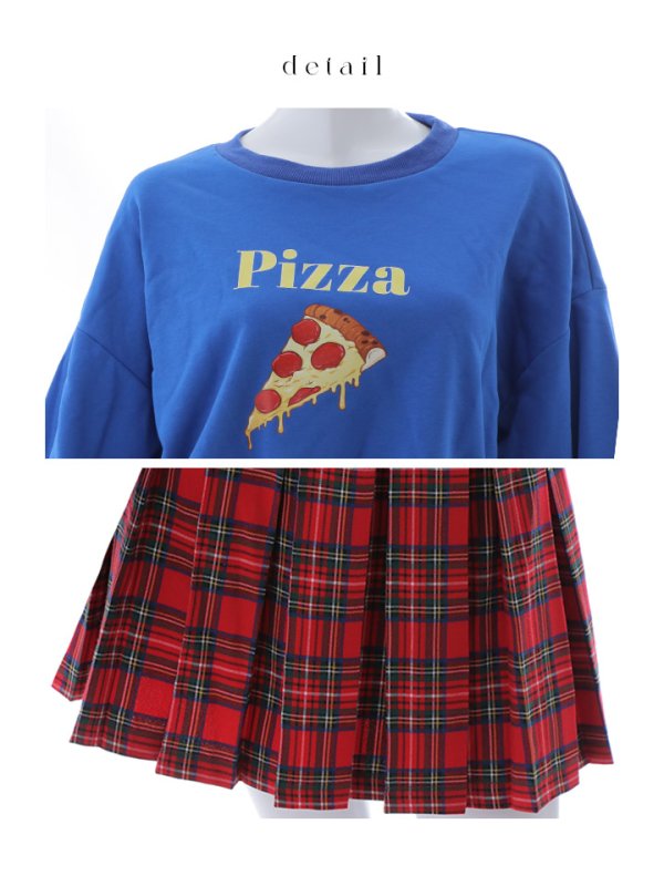 画像22: 【SALE!!】【即日発送！】【ハロウィン】ピザガールセットアップ 【コスプレ4点セット】 【S-XLサイズ/1カラー】[OF01] (22)