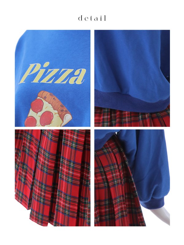 画像23: 【SALE!!】【即日発送！】【ハロウィン】ピザガールセットアップ 【コスプレ4点セット】 【S-XLサイズ/1カラー】[OF01] (23)