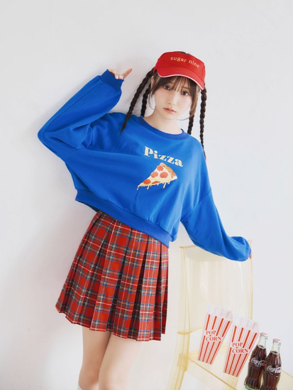 画像10: 【SALE!!】【即日発送！】【ハロウィン】ピザガールセットアップ 【コスプレ4点セット】 【S-XLサイズ/1カラー】[OF01] (10)