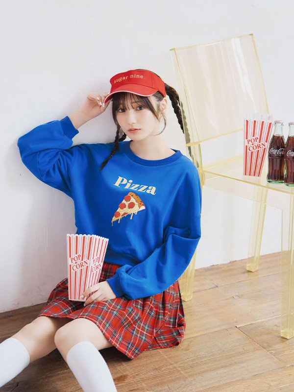 画像13: 【SALE!!】【即日発送！】【ハロウィン】ピザガールセットアップ 【コスプレ4点セット】 【S-XLサイズ/1カラー】[OF01] (13)