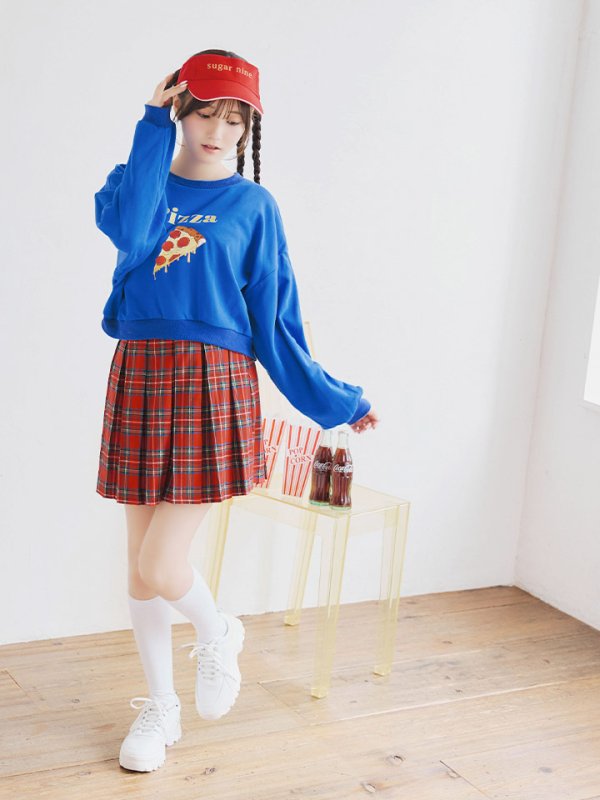 画像17: 【SALE!!】【即日発送！】【ハロウィン】ピザガールセットアップ 【コスプレ4点セット】 【S-XLサイズ/1カラー】[OF01] (17)