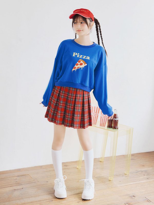 画像4: 【SALE!!】【即日発送！】【ハロウィン】ピザガールセットアップ 【コスプレ4点セット】 【S-XLサイズ/1カラー】[OF01] (4)