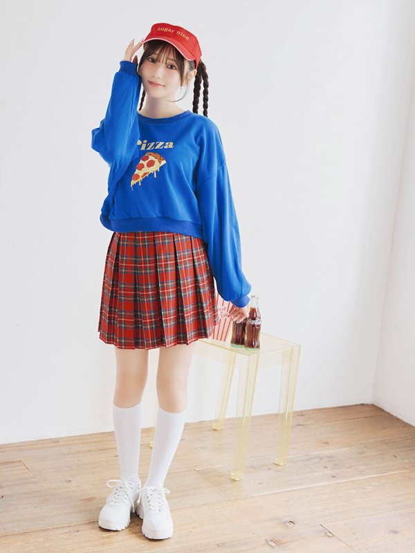 画像7: 【SALE!!】【即日発送！】【ハロウィン】ピザガールセットアップ 【コスプレ4点セット】 【S-XLサイズ/1カラー】[OF01] (7)