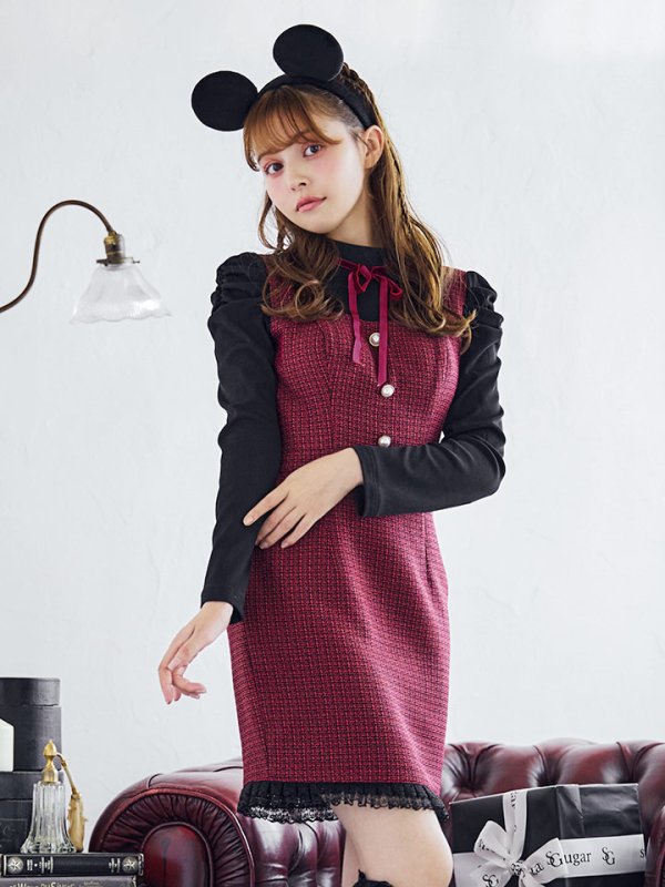 画像9: 【SALE!!】【即日発送！】【ハロウィン】マウスミニワンピ 【コスプレ3点セット】【S-XLサイズ/1カラー】[OF01] (9)