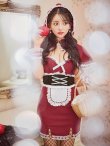 画像2: 【ハロウィン】赤ずきんキャミワンピ 【コスプレ4点セット】【XS-Lサイズ/1カラー】[YMT] (2)