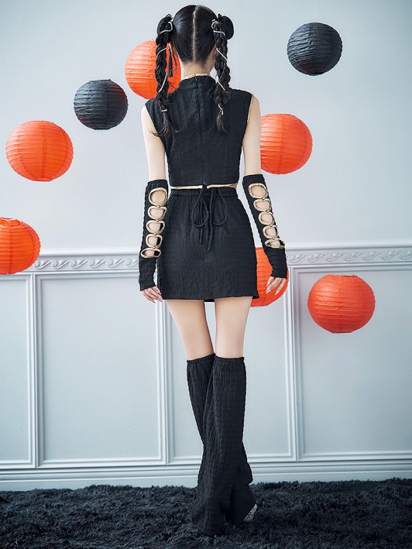 画像13: 【ハロウィン】ドラゴンプリントチャイナセットアップ 【コスプレ5点セット】【XS-Lサイズ/1カラー】(SE01YN)[OF01] (13)