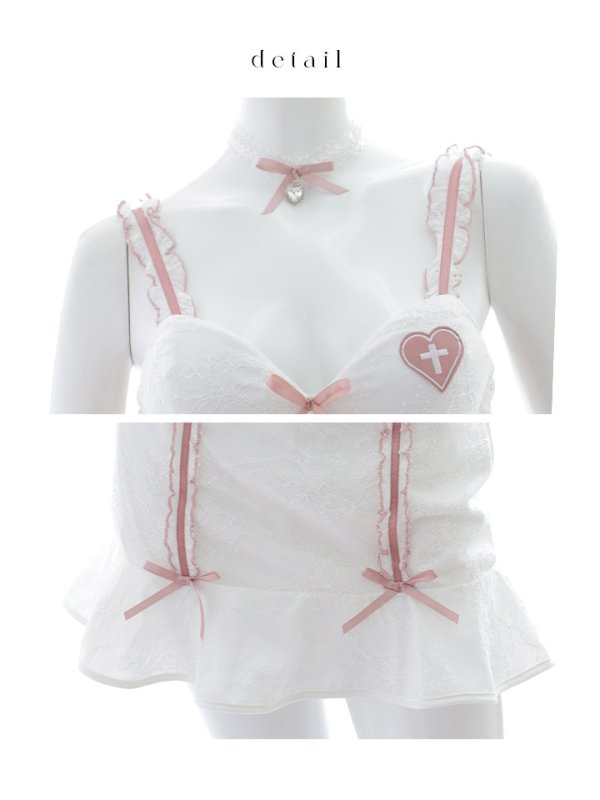 画像34: 【即日発送！】【ハロウィン】 ナースレースセットアップ【コスプレ6点セット】【XS-Mサイズ/2カラー】（CH02）[OF01-3] (34)