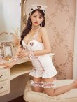 画像24: 【即日発送！】【ハロウィン】 ナースレースセットアップ【コスプレ6点セット】【XS-Mサイズ/2カラー】（CH02）[YMT-3] (24)
