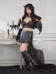 画像10: 【うづきふうかコラボ】【即日発送！】【ハロウィン】 レザーデビルセットアップ 【コスプレ6点セット】 【XS-Mサイズ/1カラー】[OF01] (10)