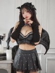 画像11: 【うづきふうかコラボ】【即日発送！】【ハロウィン】 レザーデビルセットアップ 【コスプレ6点セット】 【XS-Mサイズ/1カラー】[OF01] (11)