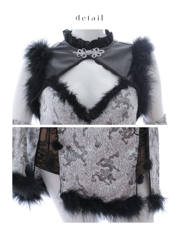 画像18: 【即日発送】【ハロウィン】【桜咲乃愛コラボ】チャイナオールインワン【コスプレ6点セット】【XS-Lサイズ/1カラー】(SE01YN)[HC03] (18)