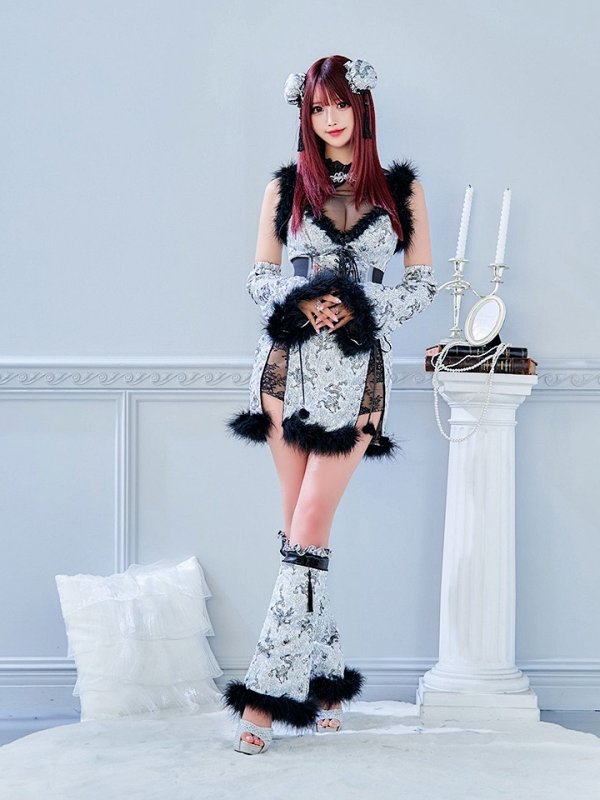 画像12: 【即日発送】【ハロウィン】【桜咲乃愛コラボ】チャイナオールインワン【コスプレ6点セット】【XS-Lサイズ/1カラー】(SE01YN)[HC03] (12)