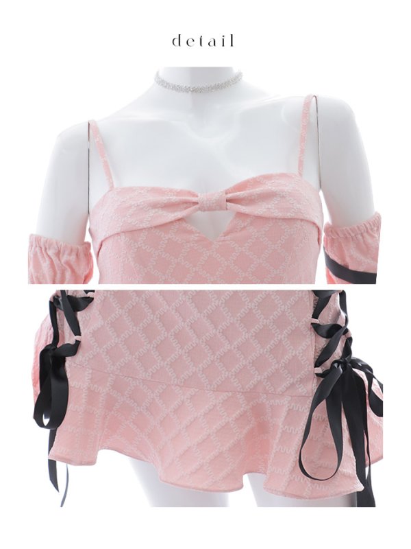 画像40: 【SALE!!】【即日発送！】【ハロウィン】アームカバー付きリボンセットアップ 【コスプレ7点セット】【S-Mサイズ/2カラー】[HC03] (40)