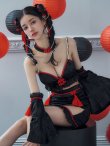 画像15: 【即日発送！】【ハロウィン】ベルスリーブチャイナセットアップ 【コスプレ5点セット】【XS-Mサイズ/1カラー】オフショルチャイナワンピース 【コスプレ6点セット】 【XS-Lサイズ/3カラー】(SE01YN)[YMT] (15)