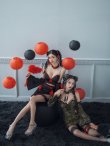 画像3: 【即日発送！】【ハロウィン】ベルスリーブチャイナセットアップ 【コスプレ5点セット】【XS-Mサイズ/1カラー】オフショルチャイナワンピース 【コスプレ6点セット】 【XS-Lサイズ/3カラー】(SE01YN)[YMT] (3)