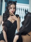 画像3: 【ハロウィン】ドットレースベビードールワンピース 【コスプレ3点セット】【XS-Lサイズ/1カラー】[YMT] (3)