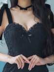 画像17: 【ハロウィン】ドットレースベビードールワンピース 【コスプレ3点セット】【XS-Lサイズ/1カラー】[YMT] (17)