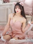 画像1: 【即日発送！】【ハロウィン】 アームウォーマー付きワンピキャット 【コスプレ4点セット】 【XS-Mサイズ/1カラー】[YMT] (1)
