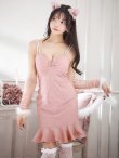 画像6: 【即日発送！】【ハロウィン】 アームウォーマー付きワンピキャット 【コスプレ4点セット】 【XS-Mサイズ/1カラー】[YMT] (6)