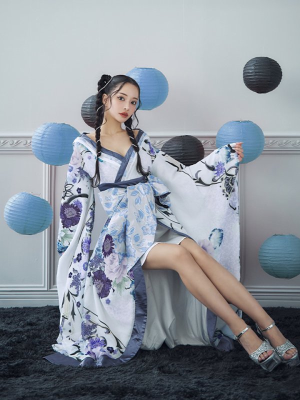 画像26: 【即日発送！】【ハロウィン】花魁ショートインロングワンピース 【コスプレ】【S-XLサイズ/2カラー】[OF01] (26)