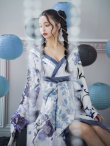 画像28: 【即日発送！】【ハロウィン】花魁ショートインロングワンピース 【コスプレ】【S-XLサイズ/2カラー】[YMT] (28)
