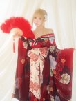 画像10: 【即日発送！】【ハロウィン】花魁ショートインロングワンピース 【コスプレ】【S-XLサイズ/2カラー】[YMT] (10)