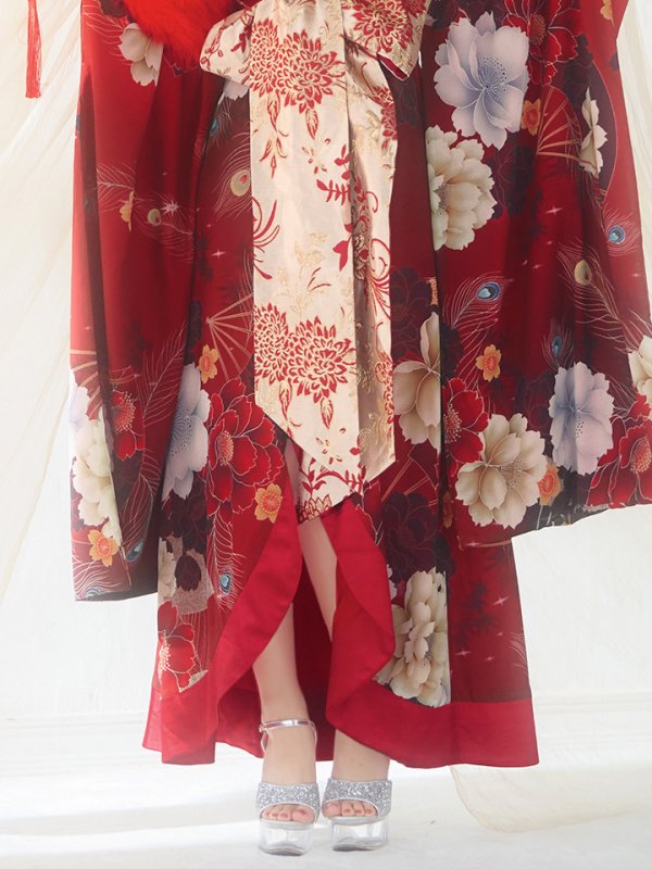 画像13: 【一部予約商品/2月上旬発送予定】【ハロウィン】花魁ショートインロングワンピース 【コスプレ】【S-XLサイズ/2カラー】[HC03] (13)