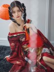 画像18: 【即日発送！】【ハロウィン】花魁ショートインロングワンピース 【コスプレ】【S-XLサイズ/2カラー】[YMT] (18)