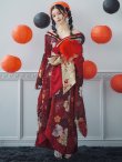 画像19: 【即日発送！】【ハロウィン】花魁ショートインロングワンピース 【コスプレ】【S-XLサイズ/2カラー】[YMT] (19)