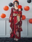 画像8: 【即日発送！】【ハロウィン】花魁ショートインロングワンピース 【コスプレ】【S-XLサイズ/2カラー】[YMT] (8)