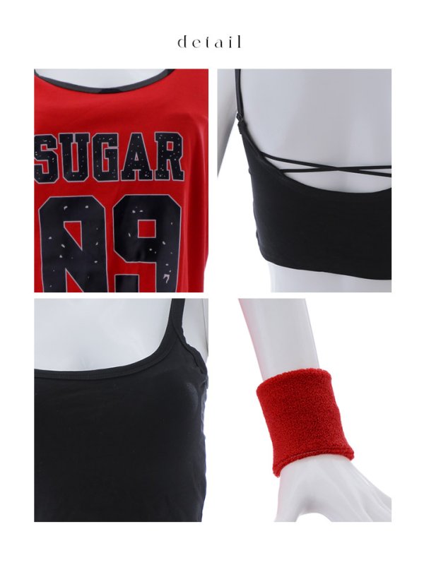 画像26: 【SALE!!】【即日発送！】【ハロウィン】バスケガール 【コスプレ3点セット】 【FREEサイズ/2カラー】[OF01] (26)