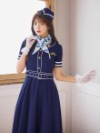 画像12: 【即日発送！】【ハロウィン】CAロングフレアワンピース 【コスプレ5点セット】 【S-XLサイズ/1カラー】[YMT] (12)