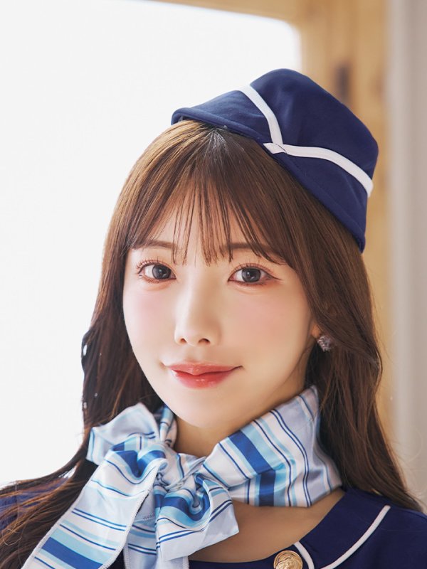 画像14: 【即日発送！】【ハロウィン】CAロングフレアワンピース 【コスプレ5点セット】 【S-XLサイズ/1カラー】[OF01] (14)