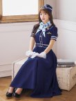 画像7: 【即日発送！】【ハロウィン】CAロングフレアワンピース 【コスプレ5点セット】 【S-XLサイズ/1カラー】[YMT] (7)