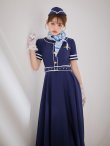 画像10: 【即日発送！】【ハロウィン】CAロングフレアワンピース 【コスプレ5点セット】 【S-XLサイズ/1カラー】[OF01] (10)