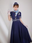 画像11: 【即日発送！】【ハロウィン】CAロングフレアワンピース 【コスプレ5点セット】 【S-XLサイズ/1カラー】[OF01] (11)