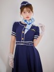 画像8: 【即日発送！】【ハロウィン】CAロングフレアワンピース 【コスプレ5点セット】 【S-XLサイズ/1カラー】[OF01] (8)