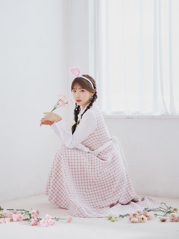 画像15: 【SALE!!】【即日発送！】【ハロウィン】ナースツイードロングフレア 【コスプレ3点セット】 【S-XLサイズ/1カラー】[OF01] (15)