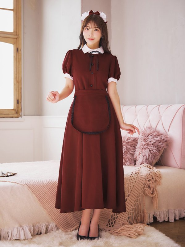 画像5: 【SALE!!】【即日発送】【ハロウィン】クラシカル洋館メイド 【コスプレ3点セット】 【S-XLサイズ/1カラー】[HC03] (5)