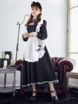 画像11: 【即日発送！】【ハロウィン】クラシックメイドロングワンピース 【コスプレ3点セット】【S-XLサイズ/1カラー】[YMT] (11)
