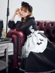 画像12: 【即日発送！】【ハロウィン】クラシックメイドロングワンピース 【コスプレ3点セット】【S-XLサイズ/1カラー】[YMT] (12)