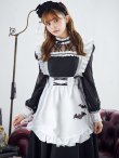 画像7: 【即日発送！】【ハロウィン】クラシックメイドロングワンピース 【コスプレ3点セット】【S-XLサイズ/1カラー】[YMT] (7)