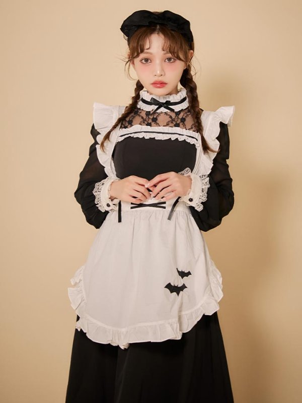 画像13: 【SALE!!】【即日発送】【ハロウィン】クラシックメイドロングワンピース【コスプレ3点セット】【S-XLサイズ/1カラー】[HC03] (13)